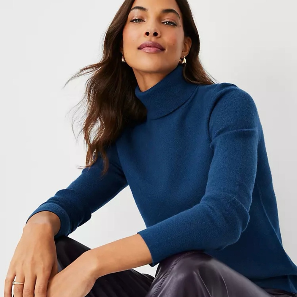 Ann Taylor Sea Storm Turtleneck